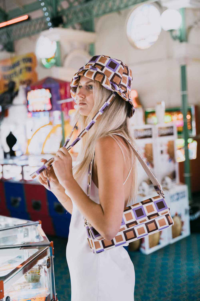 My Accessories London Bag | Geometric print bag | 70's shoulder bag | Women's shoulder bag