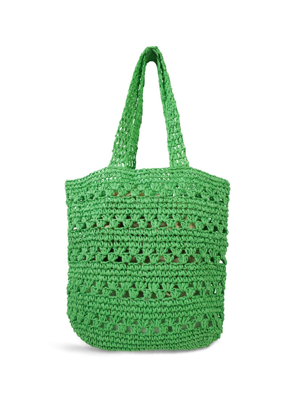 Green Woven Crochet Tote Bag | My Accessories London