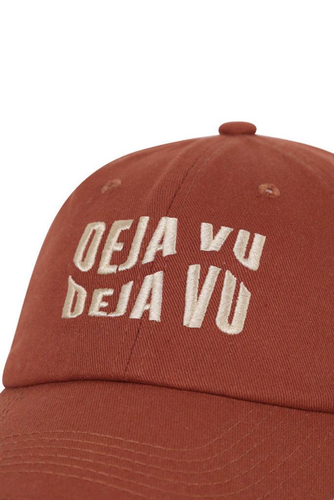 My Accessories London De Ja Vu Baseball Cap in Rust | Athleisure | Cap | Hat | Graphic | Sporty | Women's | Women's accessories