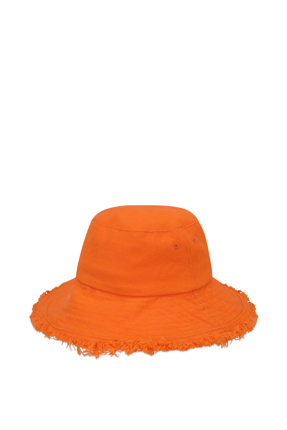 My Accessories London Frayed Edge Bucket Hat in Orange | Beach | Holiday | Summer | Distressed | Frayed | Bright | Hat | Hats | Women's | Women's Accessories |