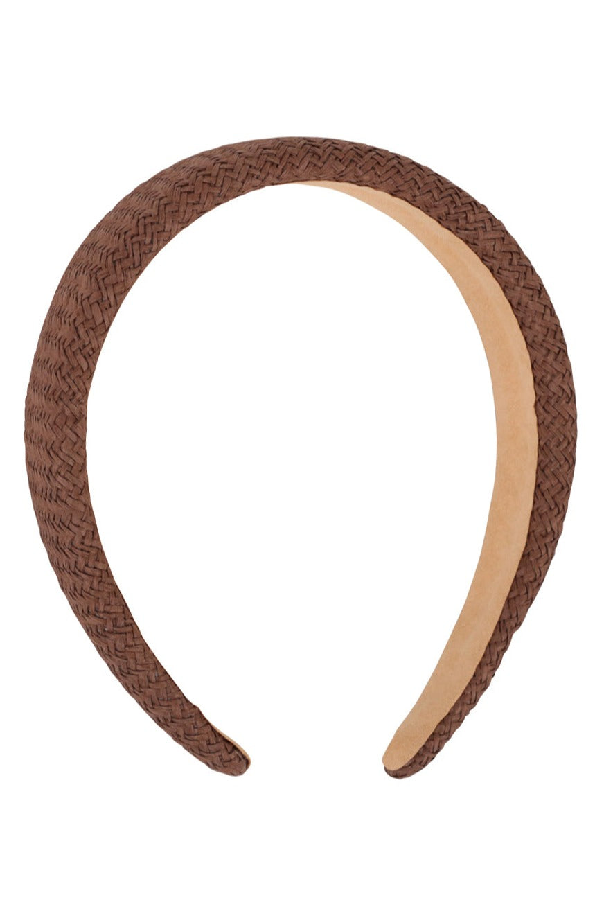 Woven Rounded Headband in Brown | Summer | Hair | Wedding Guest | Occasion | Hair Accessories | Women's Accessories | Women |