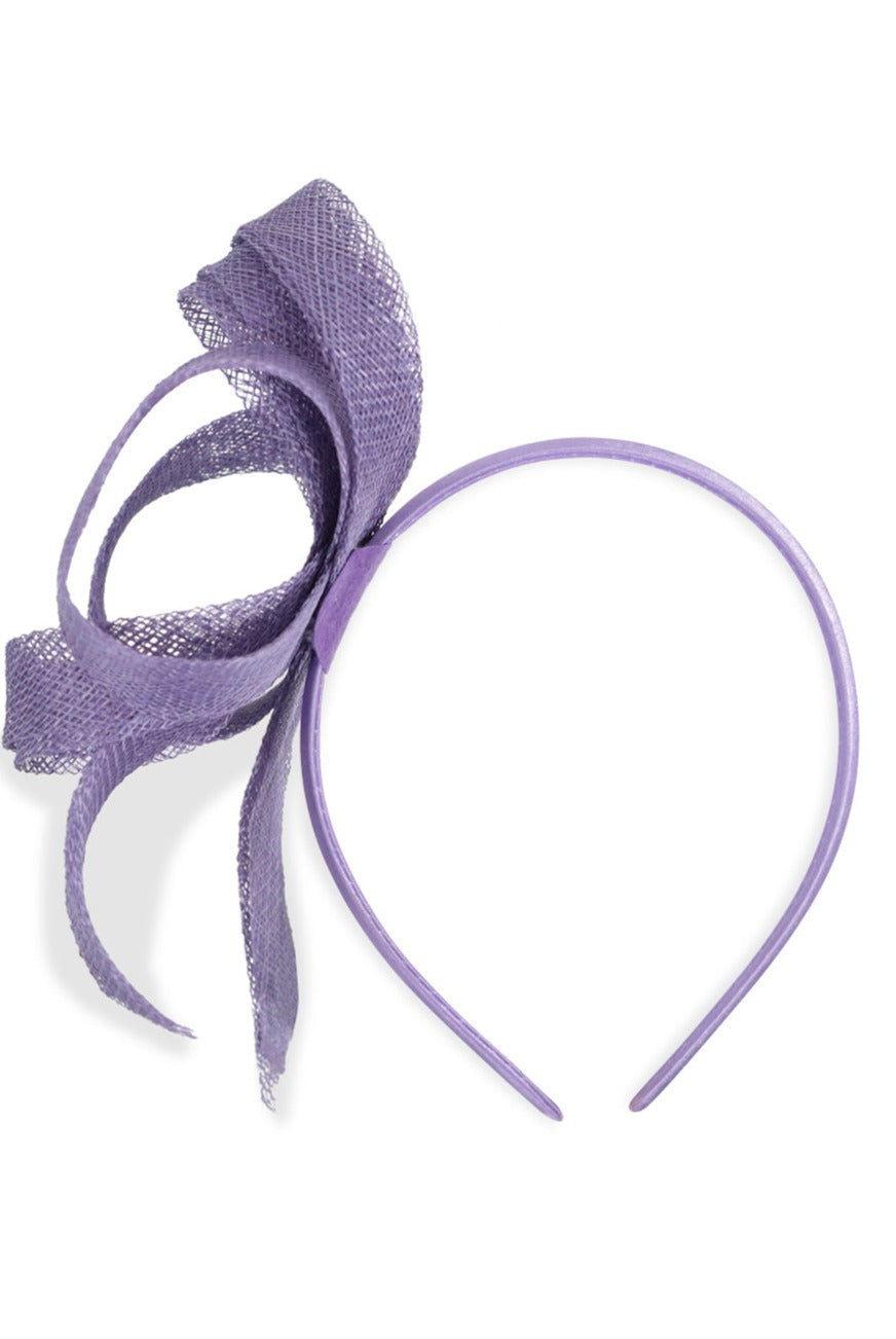 My Accessories London Swirl Fascinator in lilac| Headband | lilac | Occasion | Races | Hair | Wedding | Bridesmaid | Glam | Wedding Guest | Ladies fascinator | Women's Accessories | purple