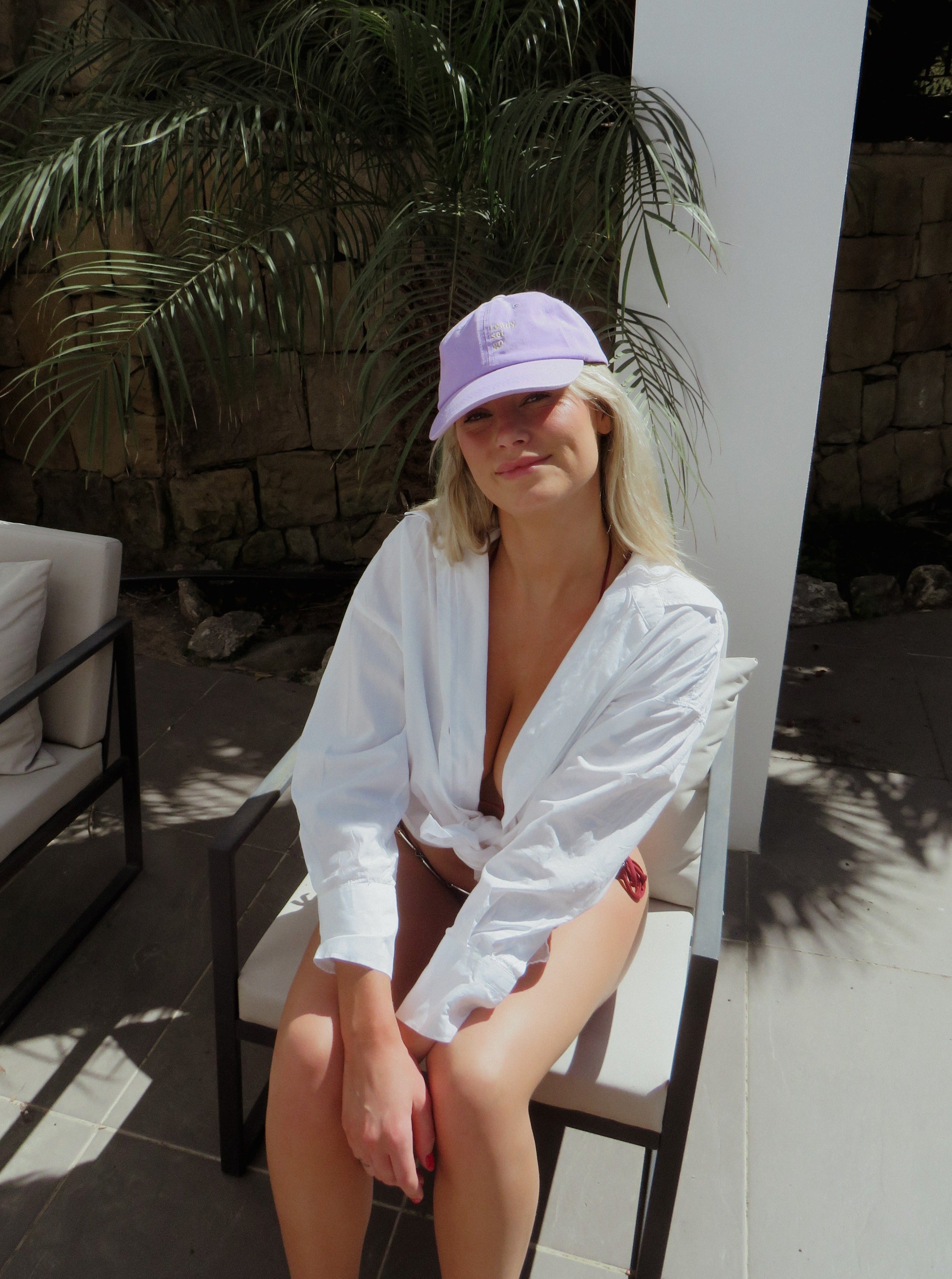 Ready Set Go Baseball Cap in Lilac - Baseball Cap - My Accessories London