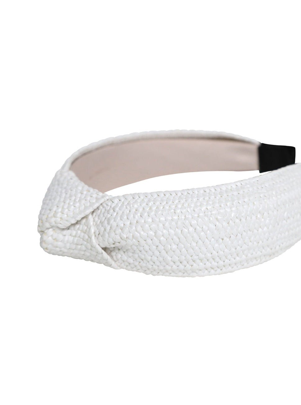 Woven Knot Headband in White - Headband - My Accessories London