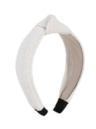 Woven Knot Headband in White - Headband - My Accessories London